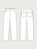 The Assembly Line Wide leg Jeans Sewing Pattern