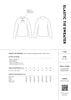 The Assembly Line Elastic Tie Sweater Sewing Pattern Garmnet Measurements