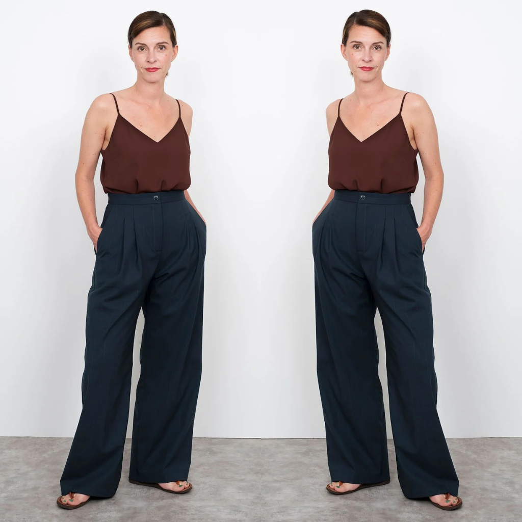 The Assembly Line High Waisted Wide Leg Trousers Sewing Pattern