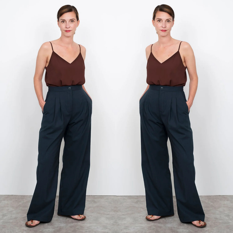 The Assembly Line High Waisted Wide Leg Trousers Sewing Pattern