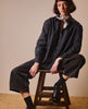 The Assembly Line LA Chemise Boyish Sewing Pattern in Oxford Cotton Deep Charcoal
