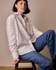 The Assembly Line LA Chemise Boyish Sewing Pattern in Oxford Cotton Fabric in Optic White