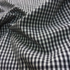 100% Organic Cotton Small Check Gingham Black