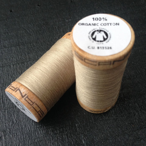 100% Organic Cotton Thread Beige