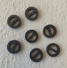 Arrow Mountain Minimalist Acrylic Buttons Matt Black 13mm