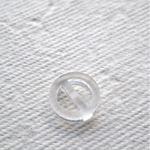 Arrow Mountain Minimalist Acrylic Buttons Arctic Ice 13mm