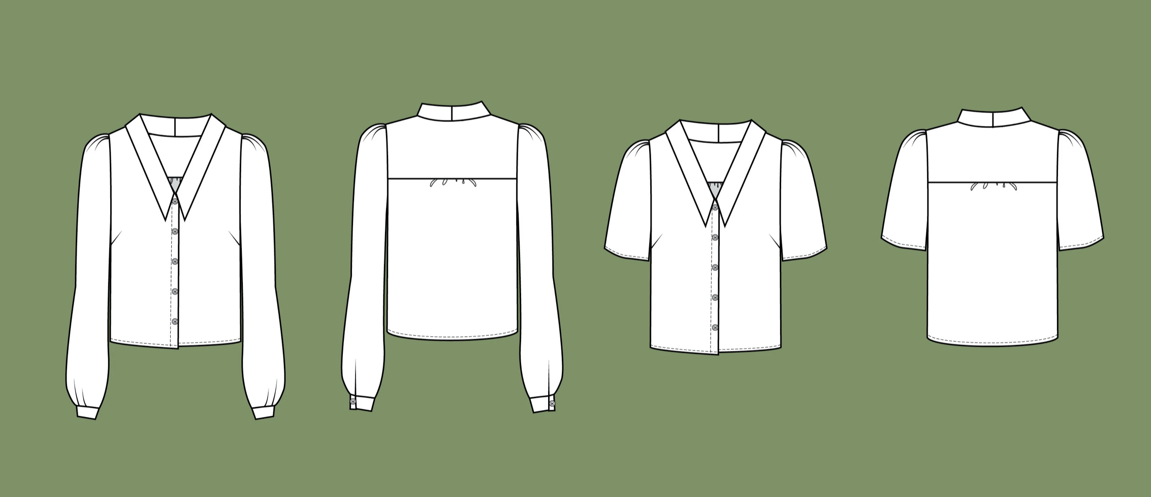 Friday Pattern FRIDAY PATTERN COMPANY • The Patina Blouse Sewing Pattern – The Draper ...