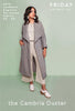 Friday Pattern Company The Cambria Duster Coat Sewing Pattern
