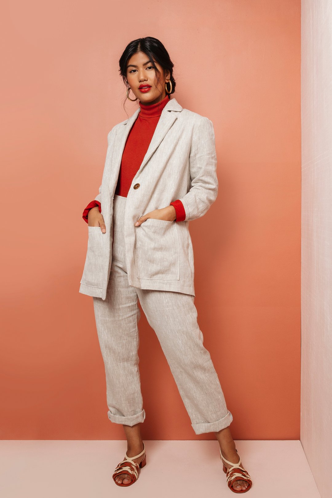 Friday Pattern FRIDAY PATTERN COMPANY • Heather Blazer Sewing Pattern – The Draper's ...