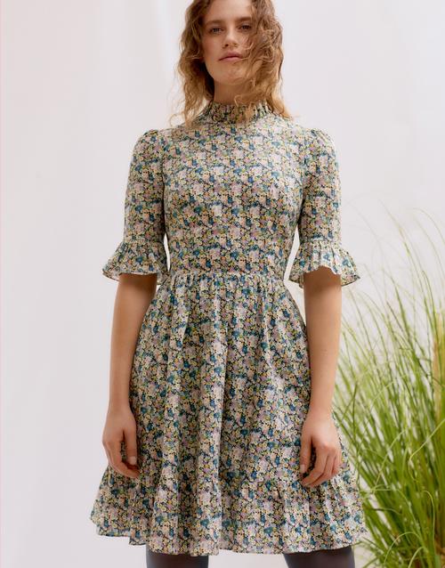 LIBERTY • Alexa Frill Dress Sewing Pattern – The Draper's Daughter