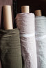 Merchant and Mills Knapsack Khaki Green Laundered Linen Fabric