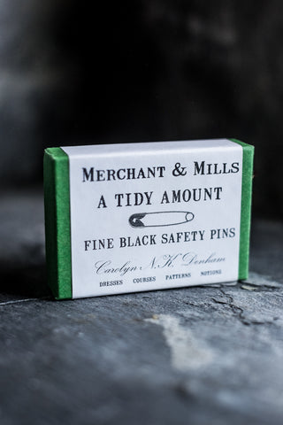 Merchant and Mills Fine Black Safety Pins
