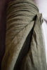Merchant and Mills Knapsack Khaki Green Laundered Linen Fabric