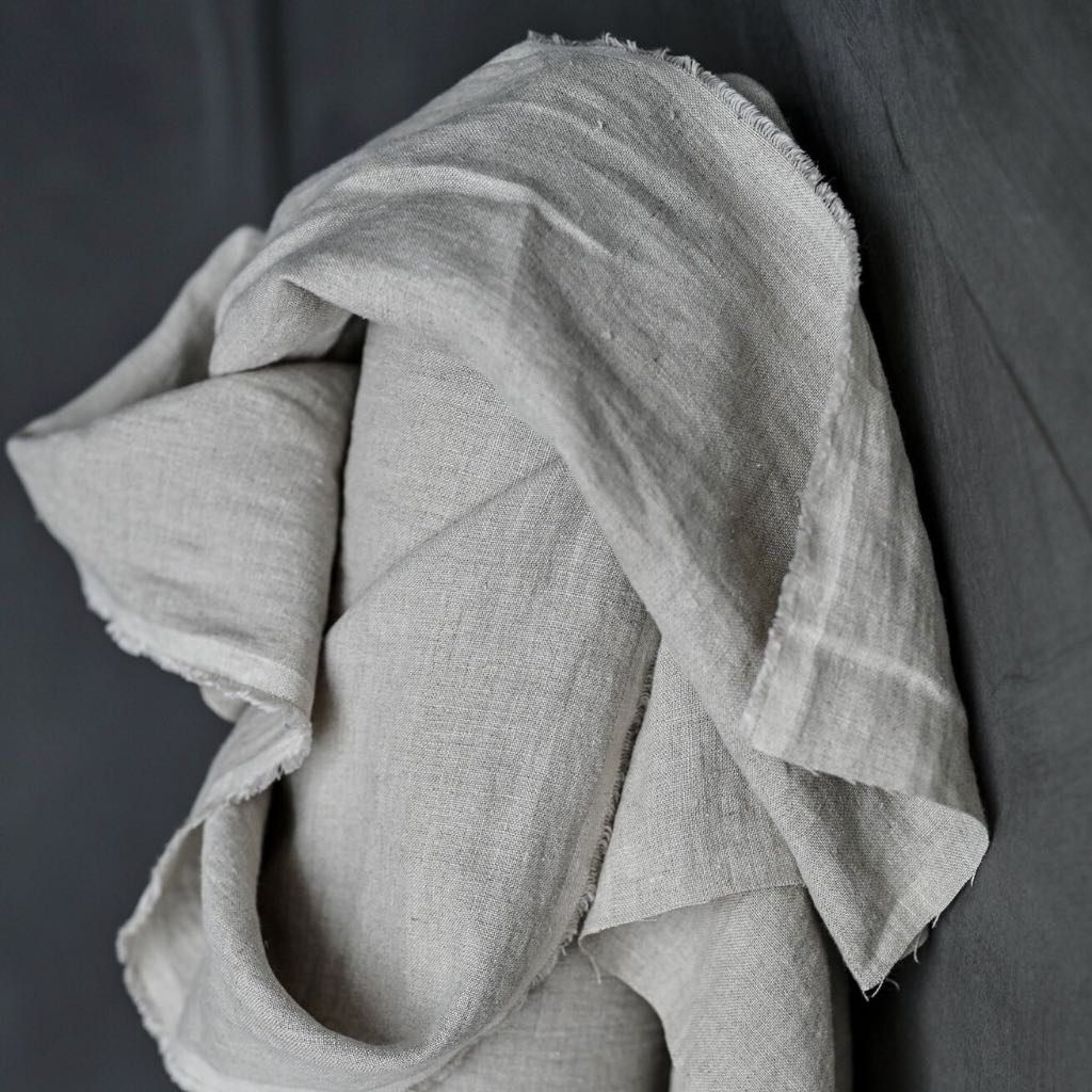 Merchant and Mills European Laundered Linen Fabric Big Sur Neutral