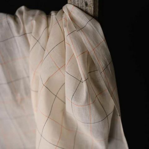 Merchant and Mills Jaffa Check Indian Cotton fabric