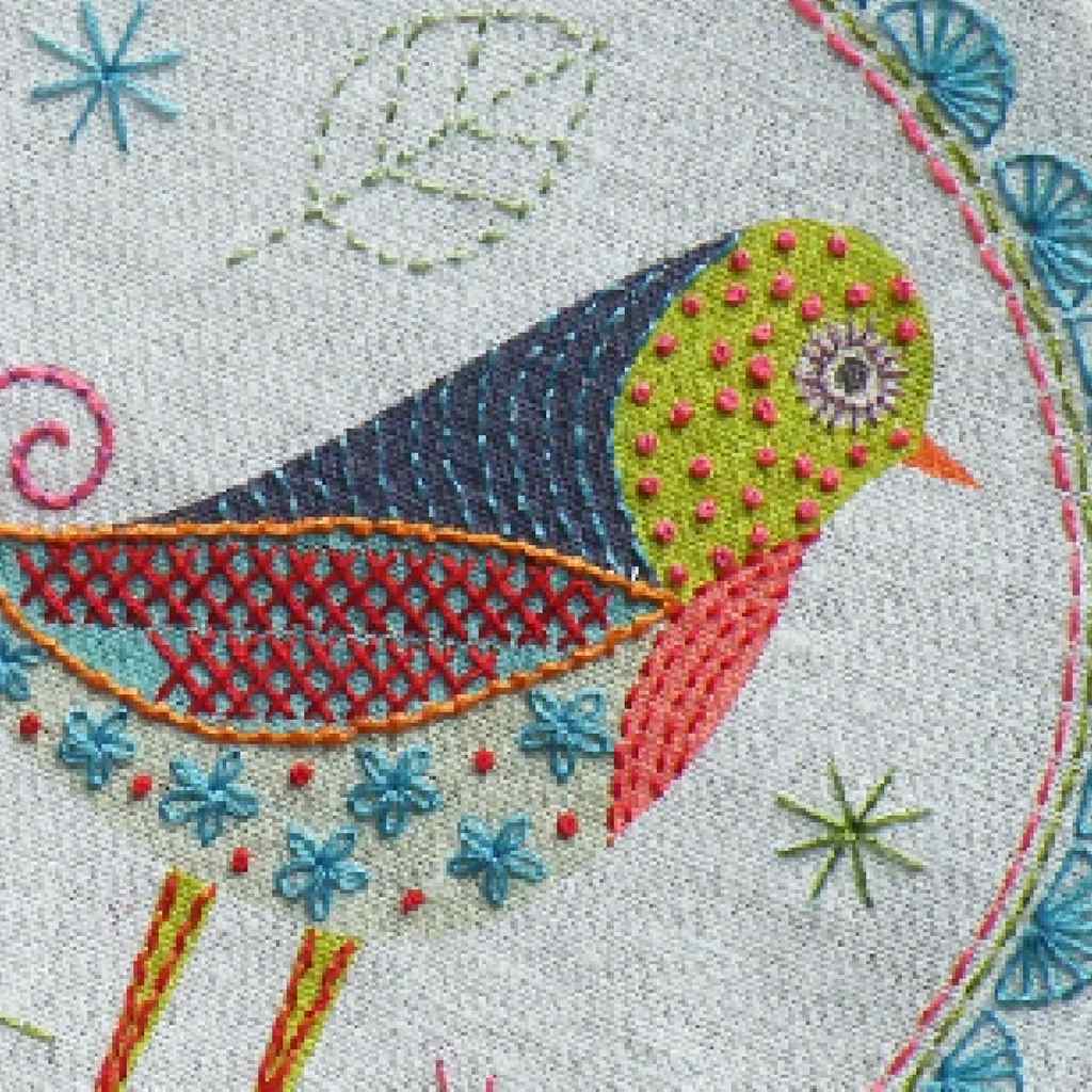 Nancy Nicholson Birdie 1 Embroidery Kit