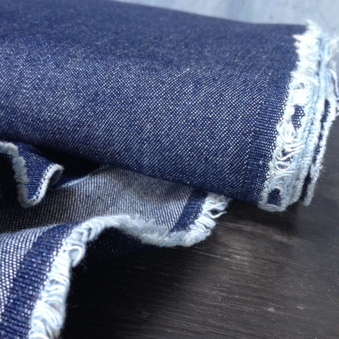Indigo Washed Denim Fabric (6.5 oz) – Snuggly Monkey
