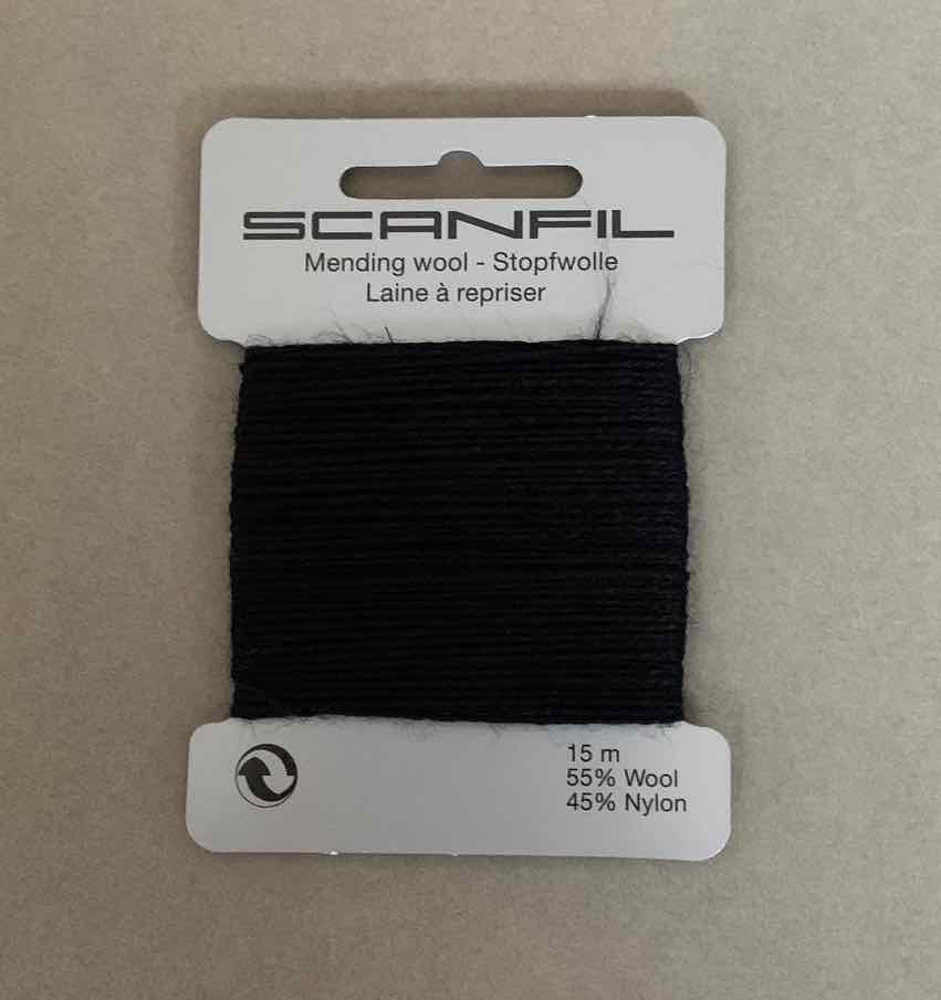 SCANFIL ∙ Wool Darning Thread • Black – The Draper's Daughter