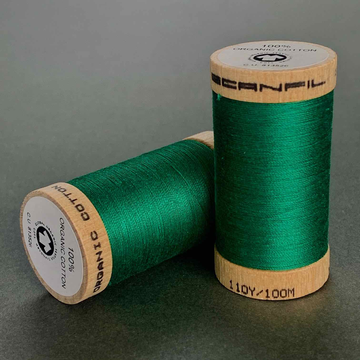 Scanfil Organic Cotton Sewing Thread Emerald Green