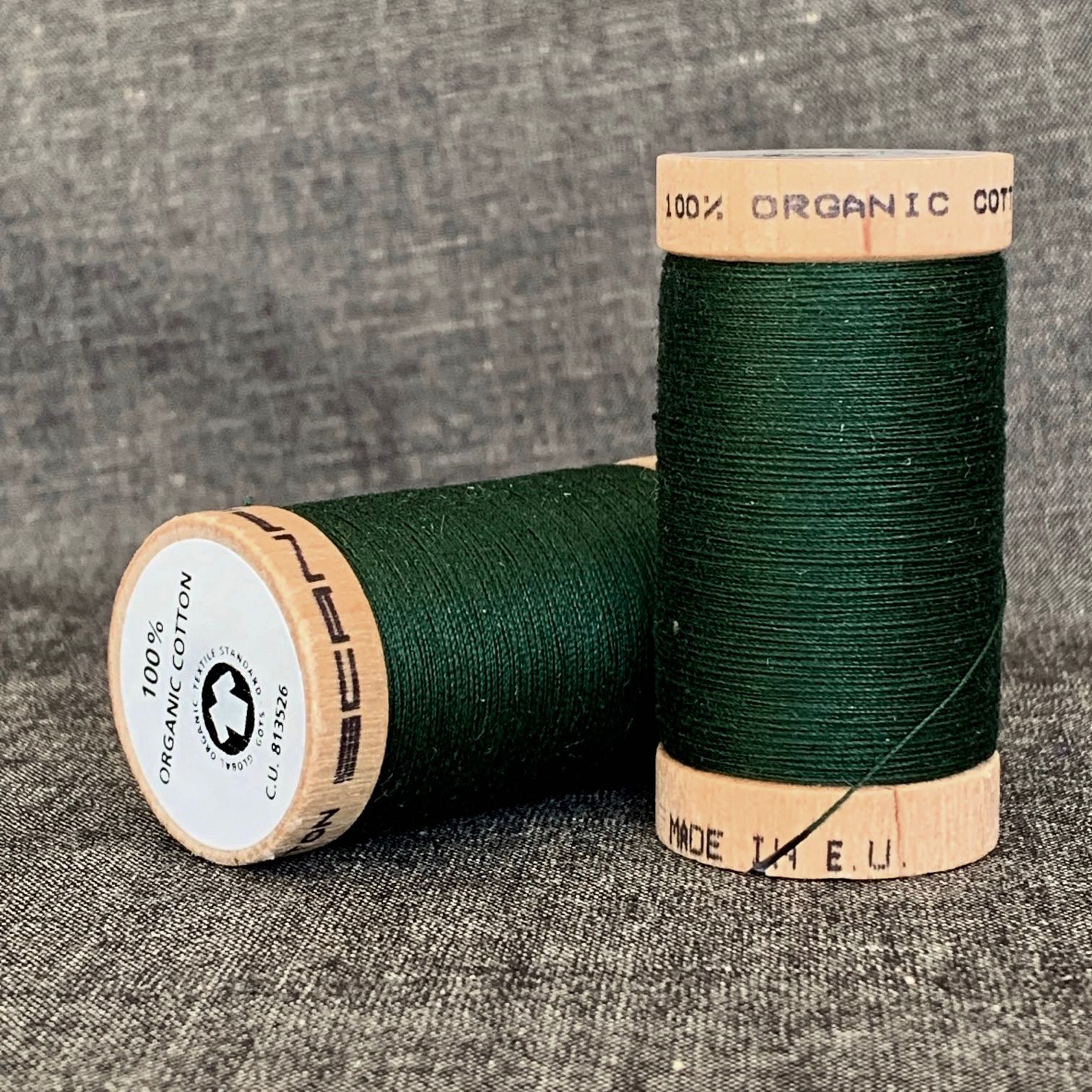 Scanfil Organic Cotton Sewing Thread Forest Green