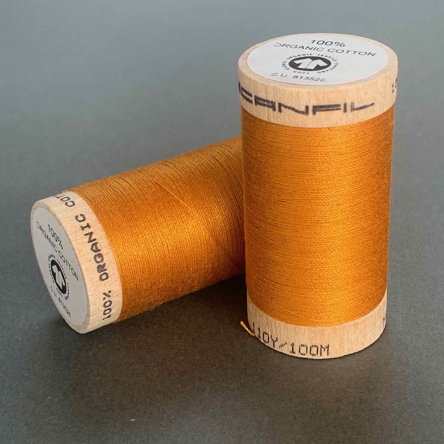 Scanfil Organic Cotton Sewing Thread Orange