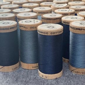 Scanfil Organic Cotton Sewing Thread Blue
