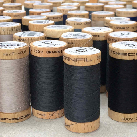 Scanfil Organic Cotton Sewing Thread Black