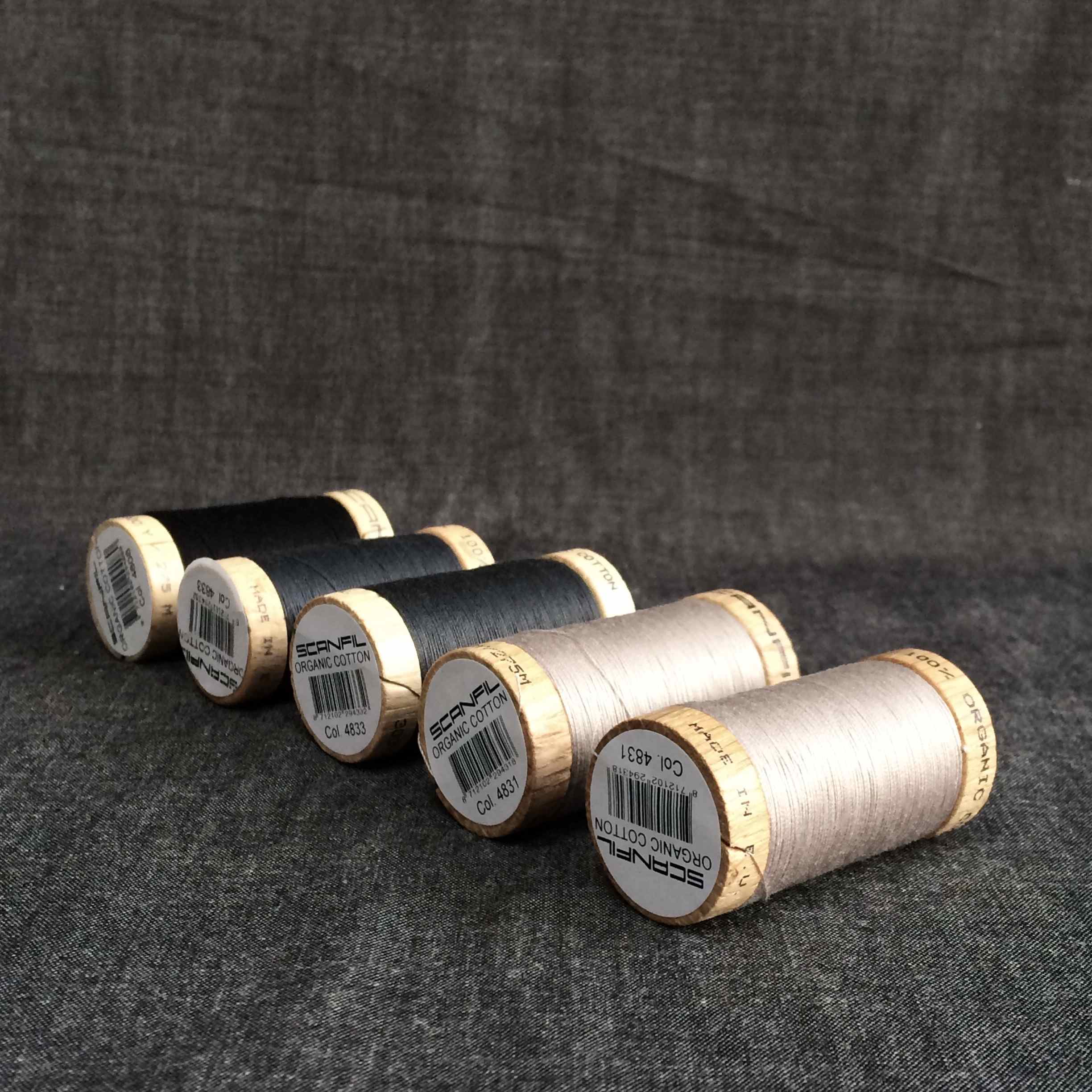 ORGANIC COTTON SEWING THREAD • Light Grey (275 Metres) – The Draper's ...