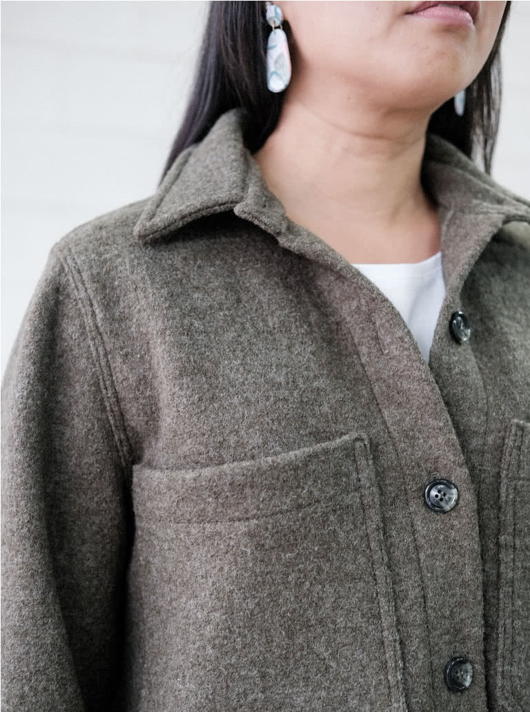 STYLE ARC • Logan Shacket Sewing Pattern The Draper's Daughter