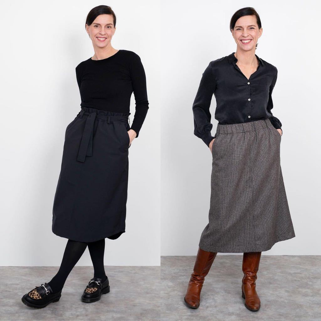 The Assembly Line A-Line Midi Skirt Sewing Pattern