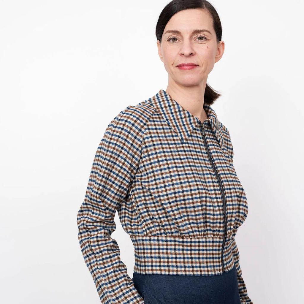 Assembly Line Jacket Pattern THE ASSEMBLY LINE • Cropped Jacket Sewing Pattern (XS - L) – The Draper ...