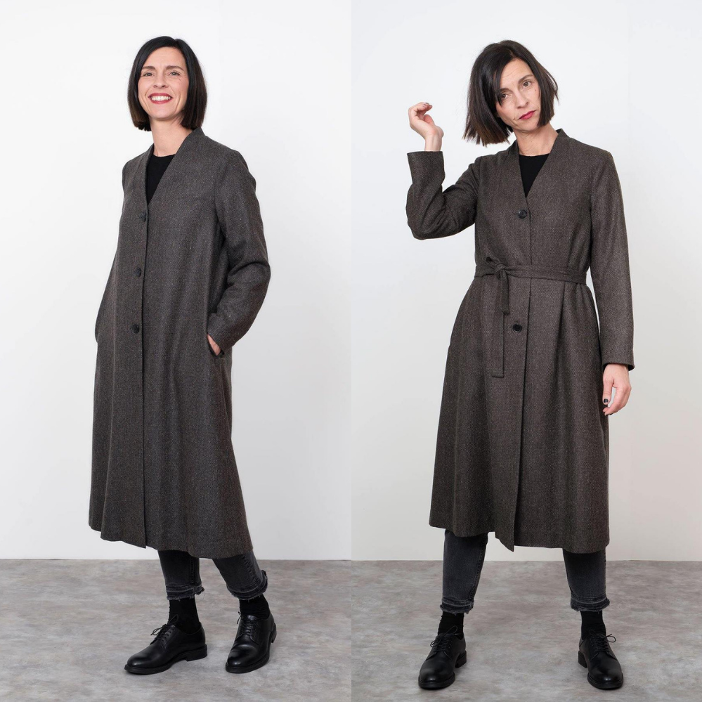 The Assembly Line V-Neck Coat Sewing Pattern