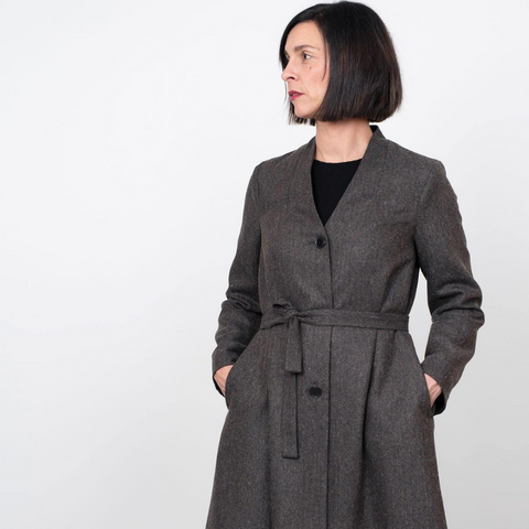 The Assembly Line V-Neck Coat Sewing  Pattern