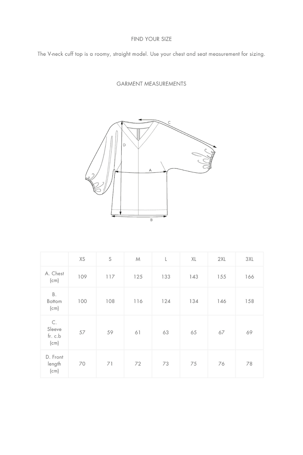 The ASSEMBLY LINE • V-Neck Cuff Top Sewing Pattern (XS - L) – The ...