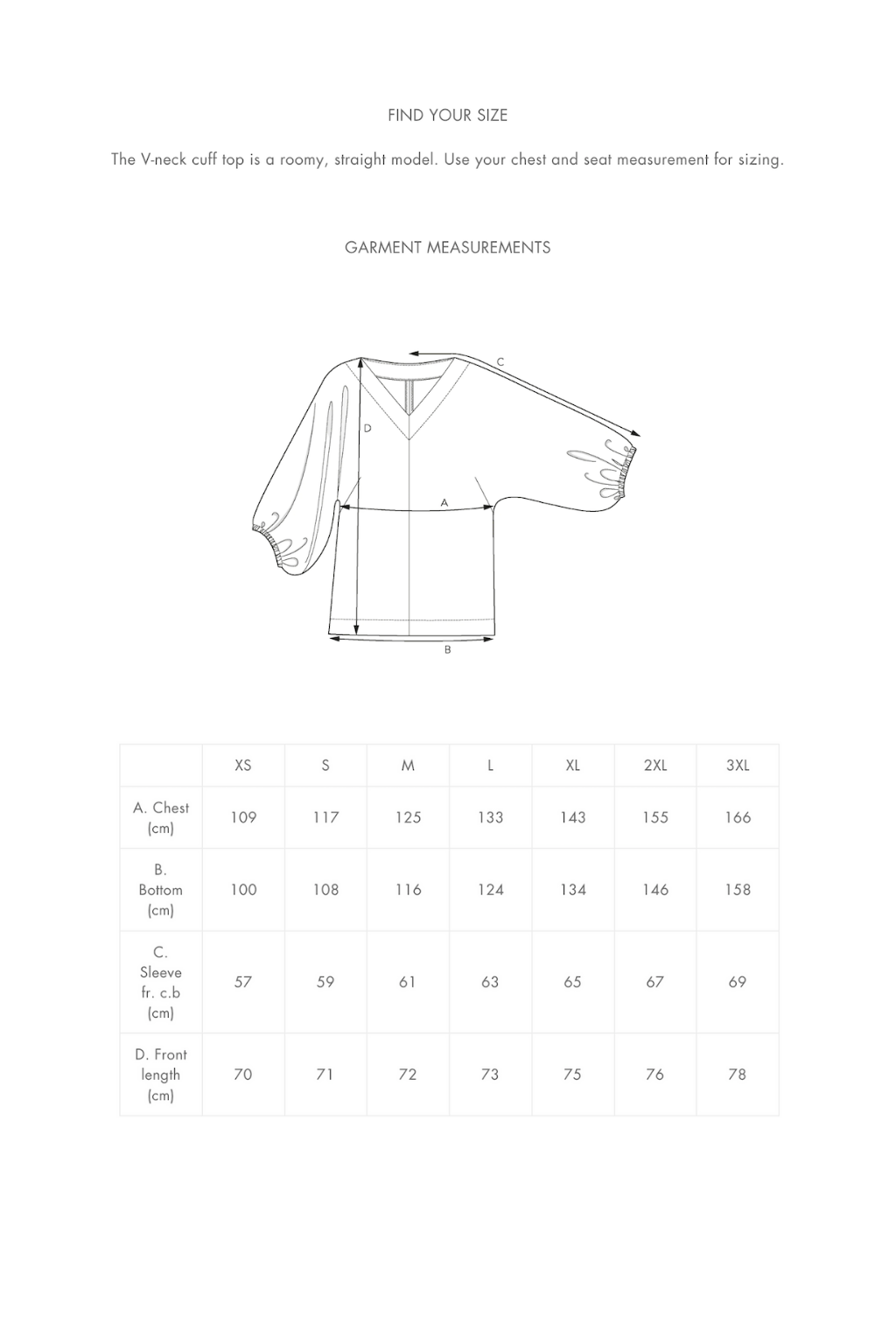 The ASSEMBLY LINE • V-Neck Cuff Top Sewing Pattern (XL - 3XL) – The ...