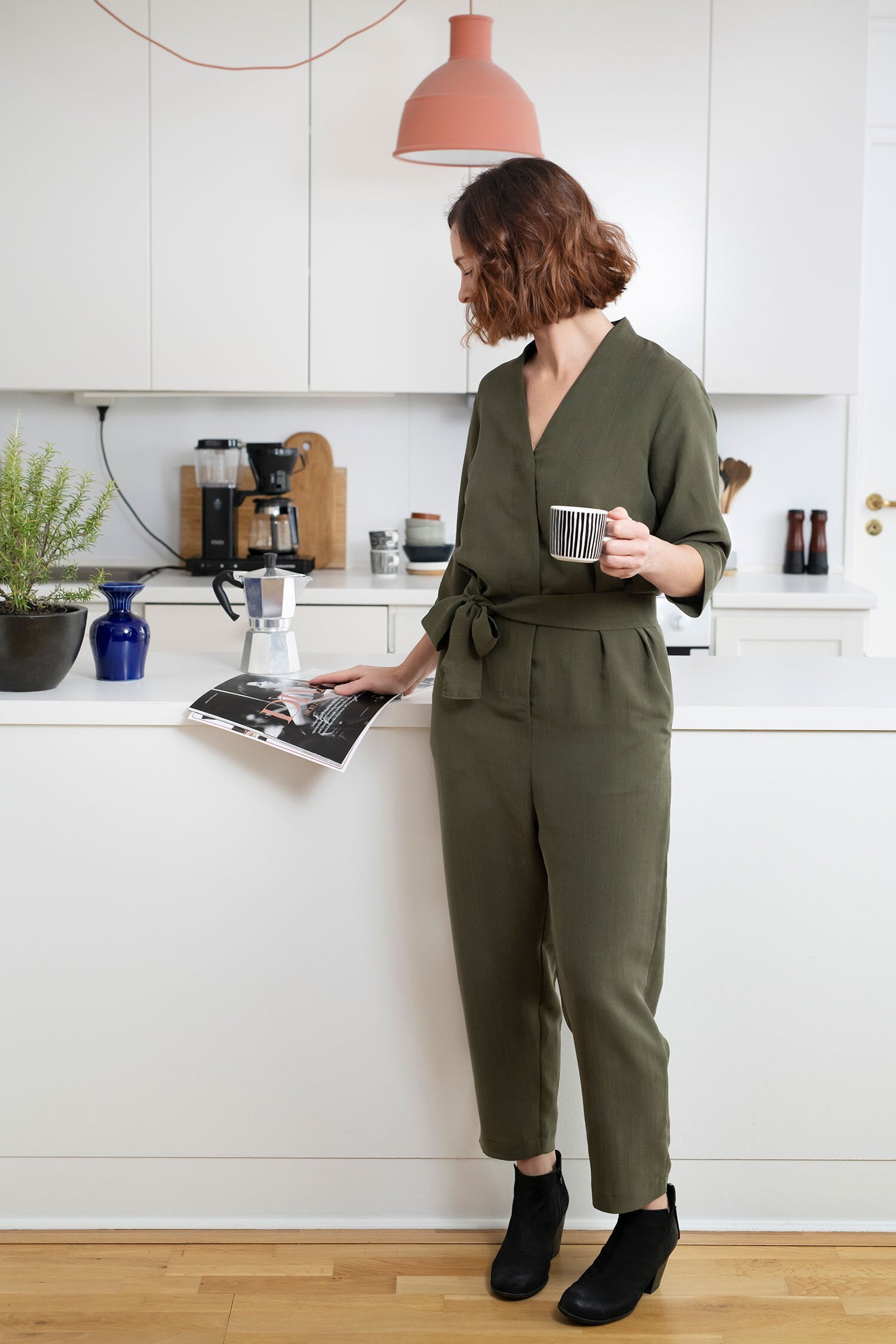 Jumpsuit with wide leg – Free sewing pattern download PDF #UP1020 –  Unfettered Patterns