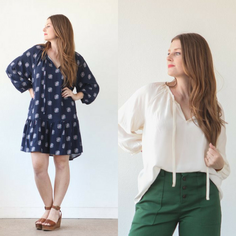 True Bias Patterns Roscoe Blouse and Dress Sewing Pattern